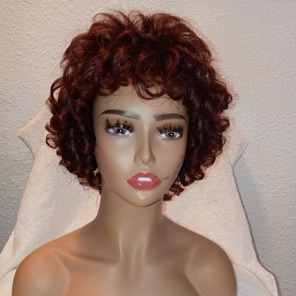 Red Velvet ❤️ | Reddish Brown Synthetic Wig